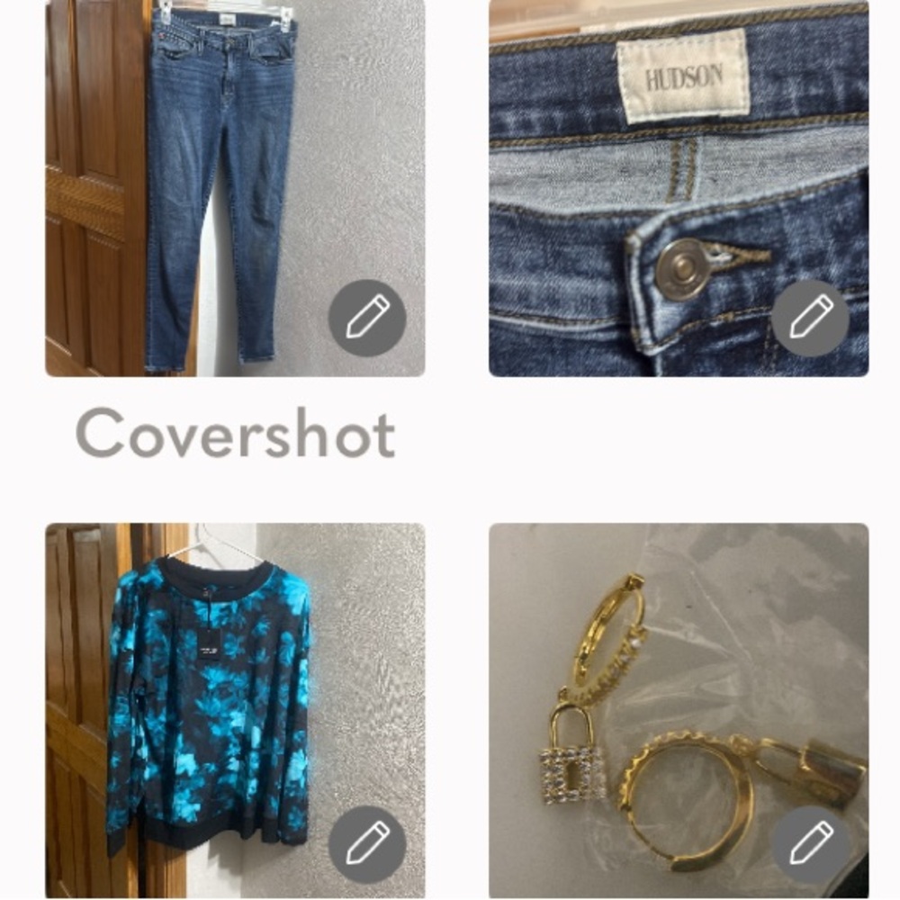 Hudson👖skinny jeans 28+SVera Wang velour top szMT+NIP🔓earrings